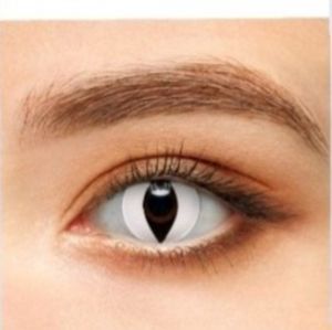 New Cateye White Halloween Contact Eyewear SALE$$